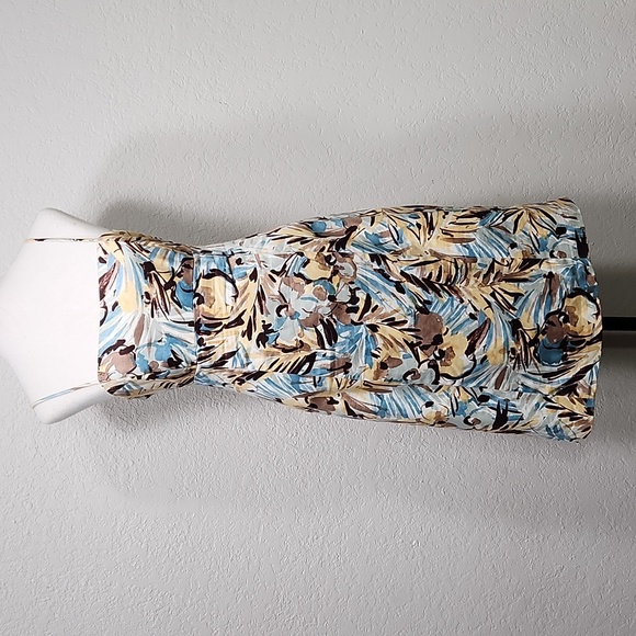 evan-picone-dresses-vintage-evan-picone-blue-brown-mulitcolor